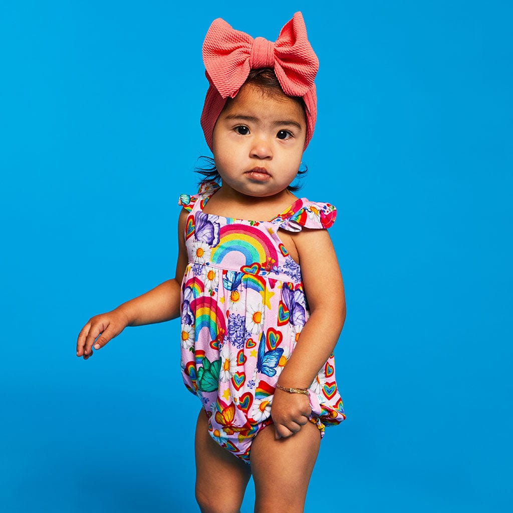 Raina Ruffled Bubble Romper
