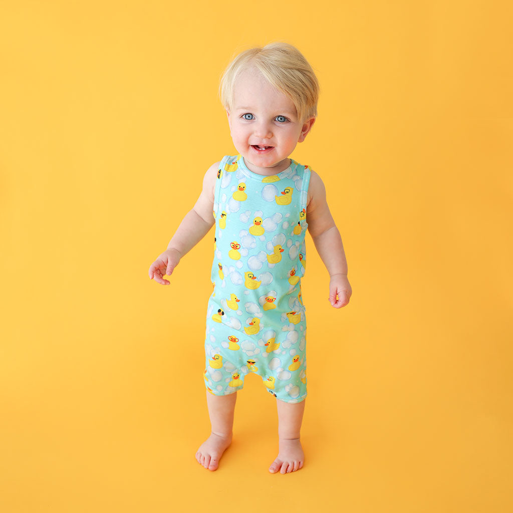 Ducky Racerback Short Romper