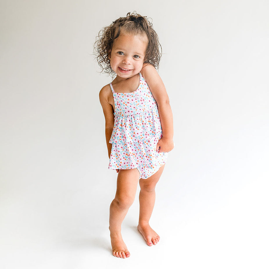 Steffi Ruffled Bubble Romper