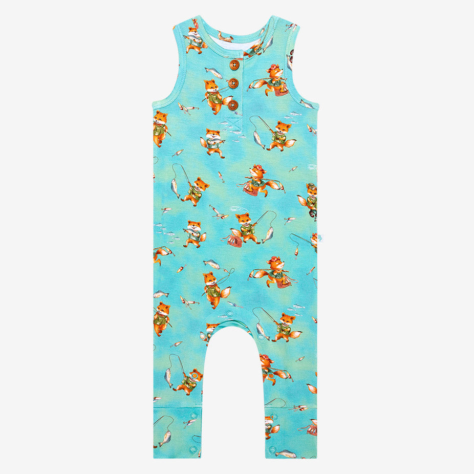 Arlo Racerback Henley Romper
