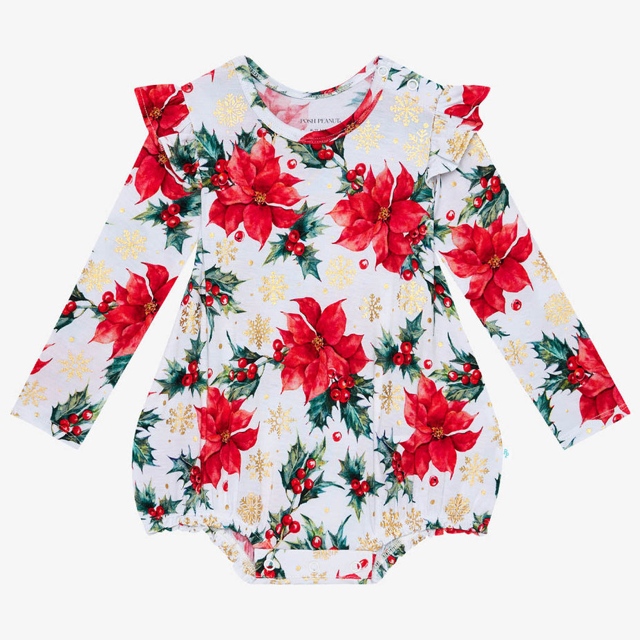 Emilia Ruffled Long Sleeve Bubble Romper