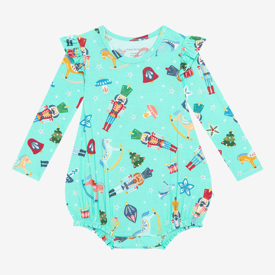 Fritz Ruffled Long Sleeve Bubble Romper