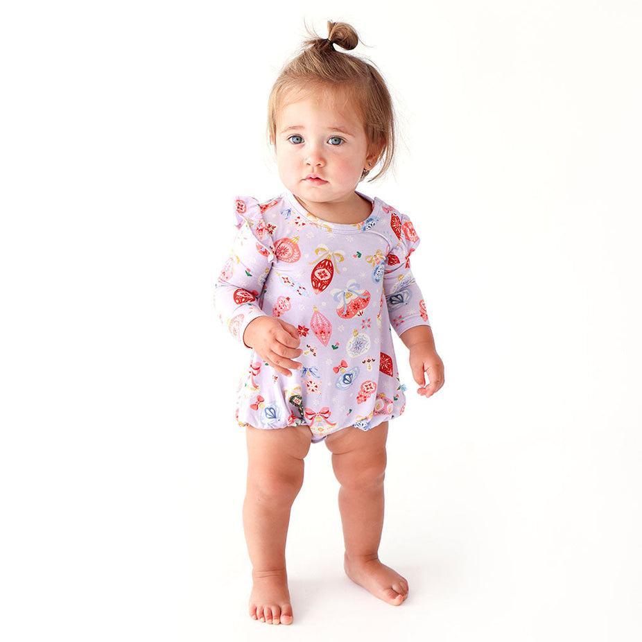 Holly Ruffled Long Sleeve Bubble Romper