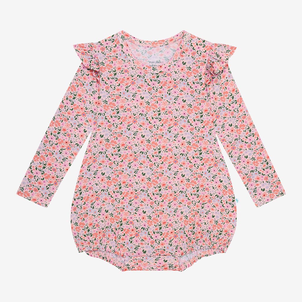 Liana Ruffled Long Sleeve Bubble Romper