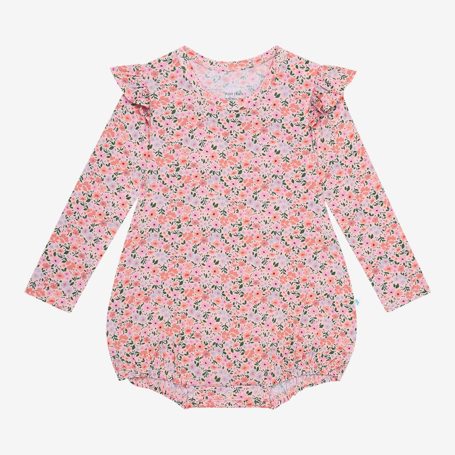 Liana Ruffled Long Sleeve Bubble Romper
