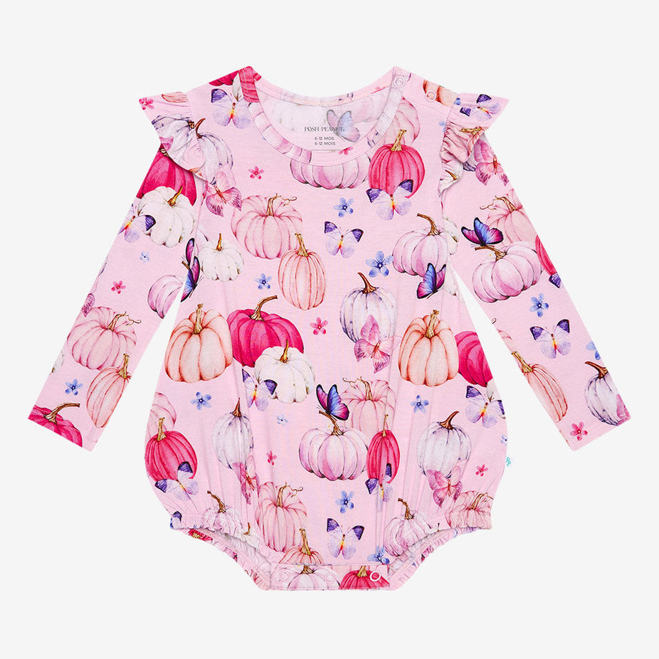 Selene Ruffled Long Sleeve Bubble Romper