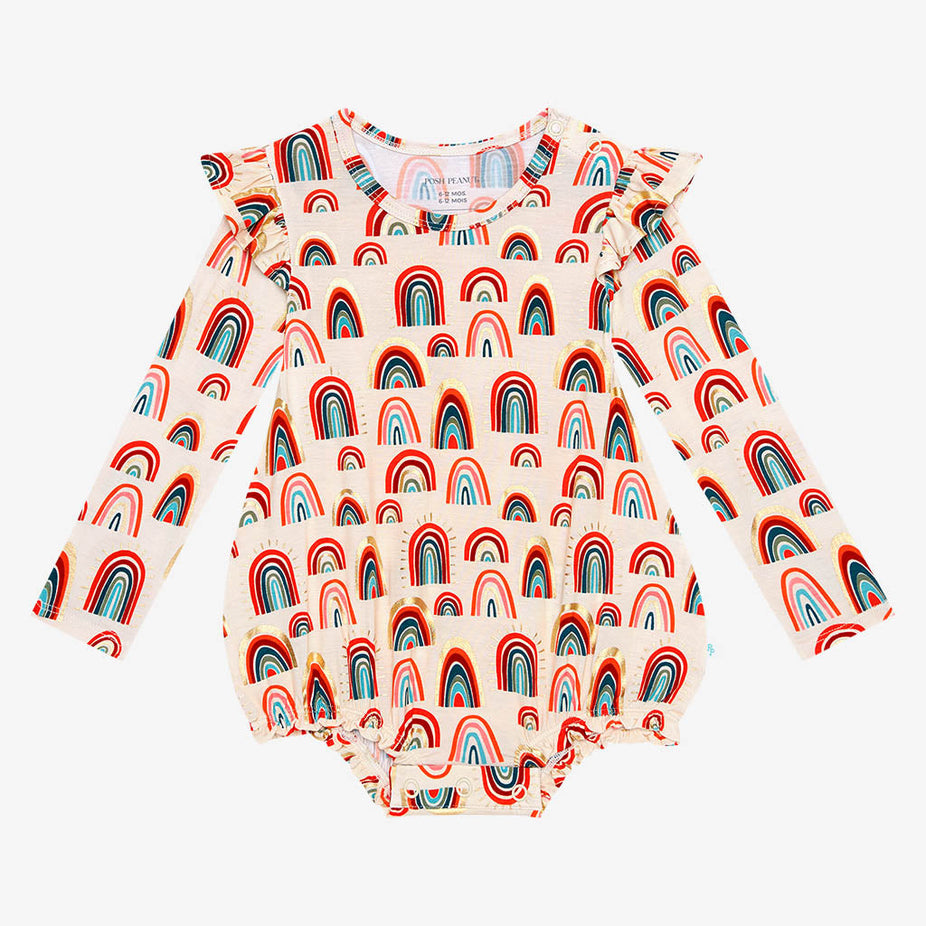 Skyla Ruffled Long Sleeve Bubble Romper