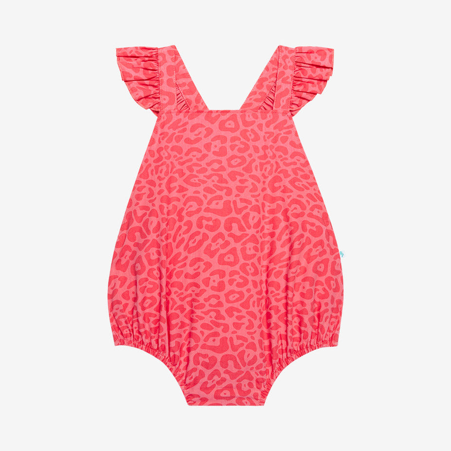 Giselle Poplin Ruffled Strap Bubble Romper