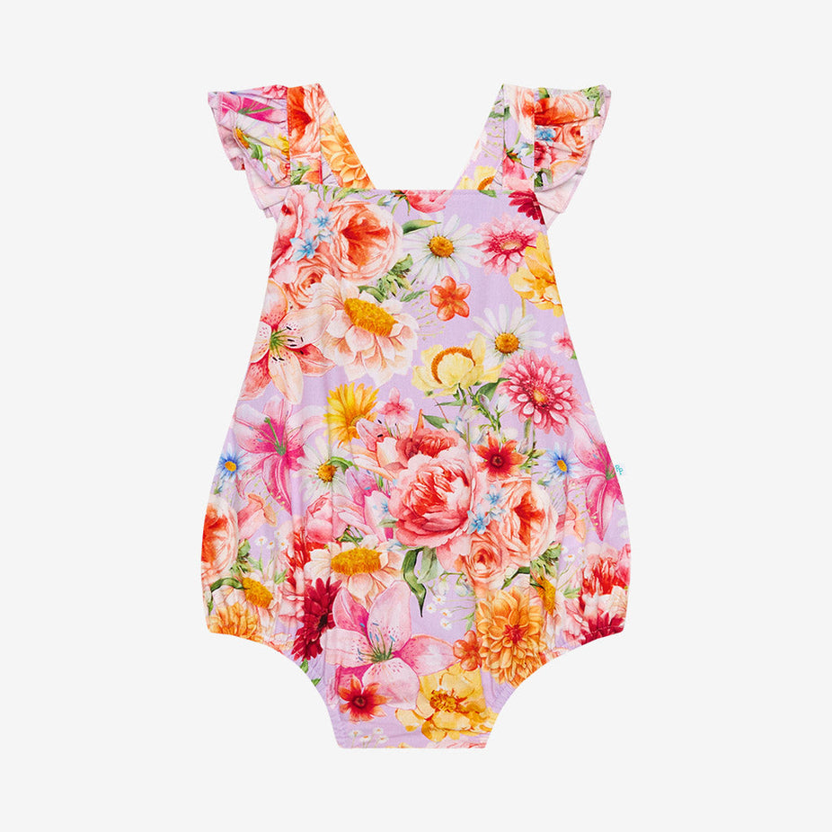 Nala Poplin Ruffled Strap Bubble Romper