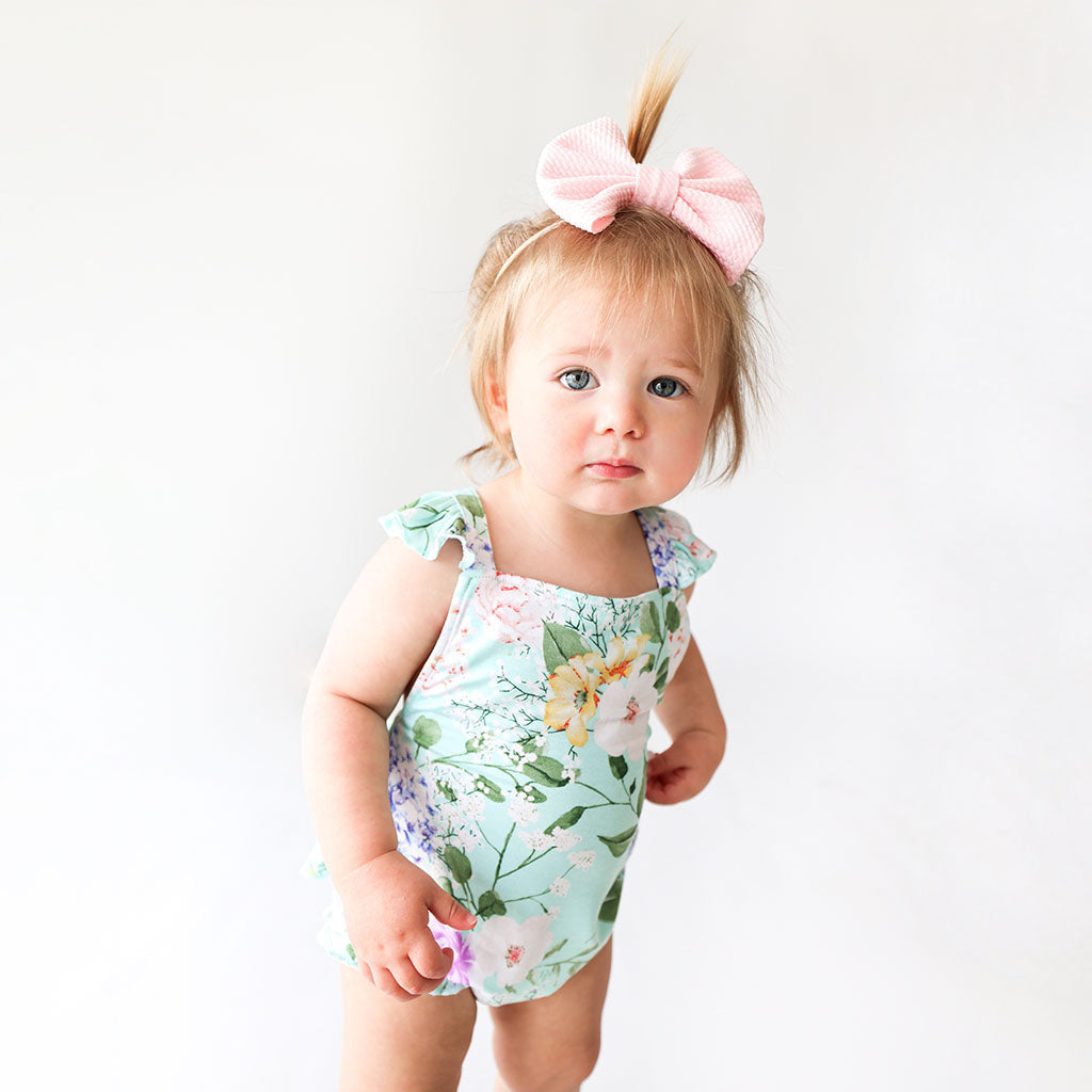Erin Ruffled Strap Bubble Romper
