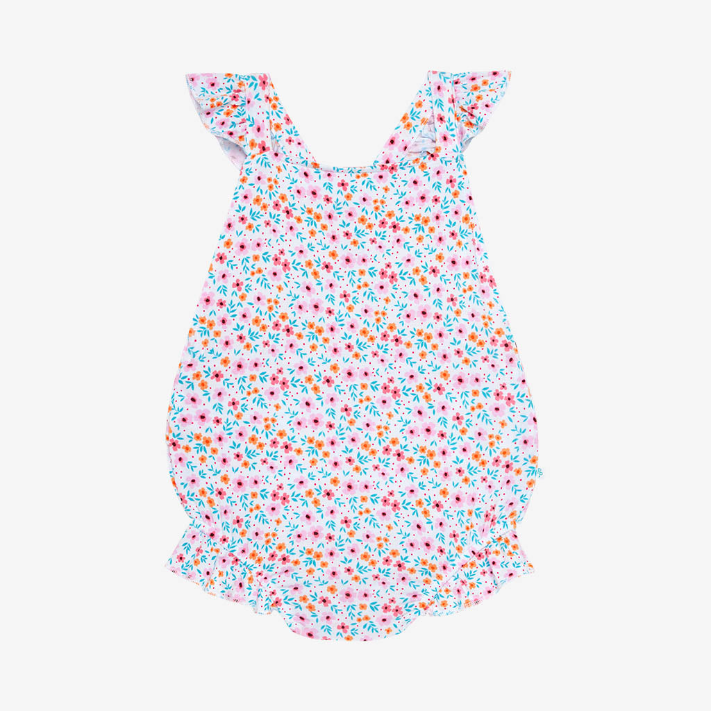 Steffi Ruffled Strap Bubble Romper