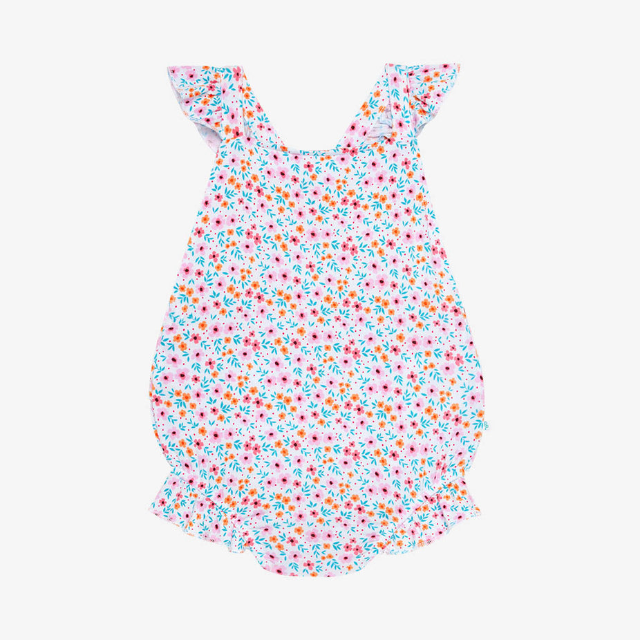 Steffi Ruffled Strap Bubble Romper