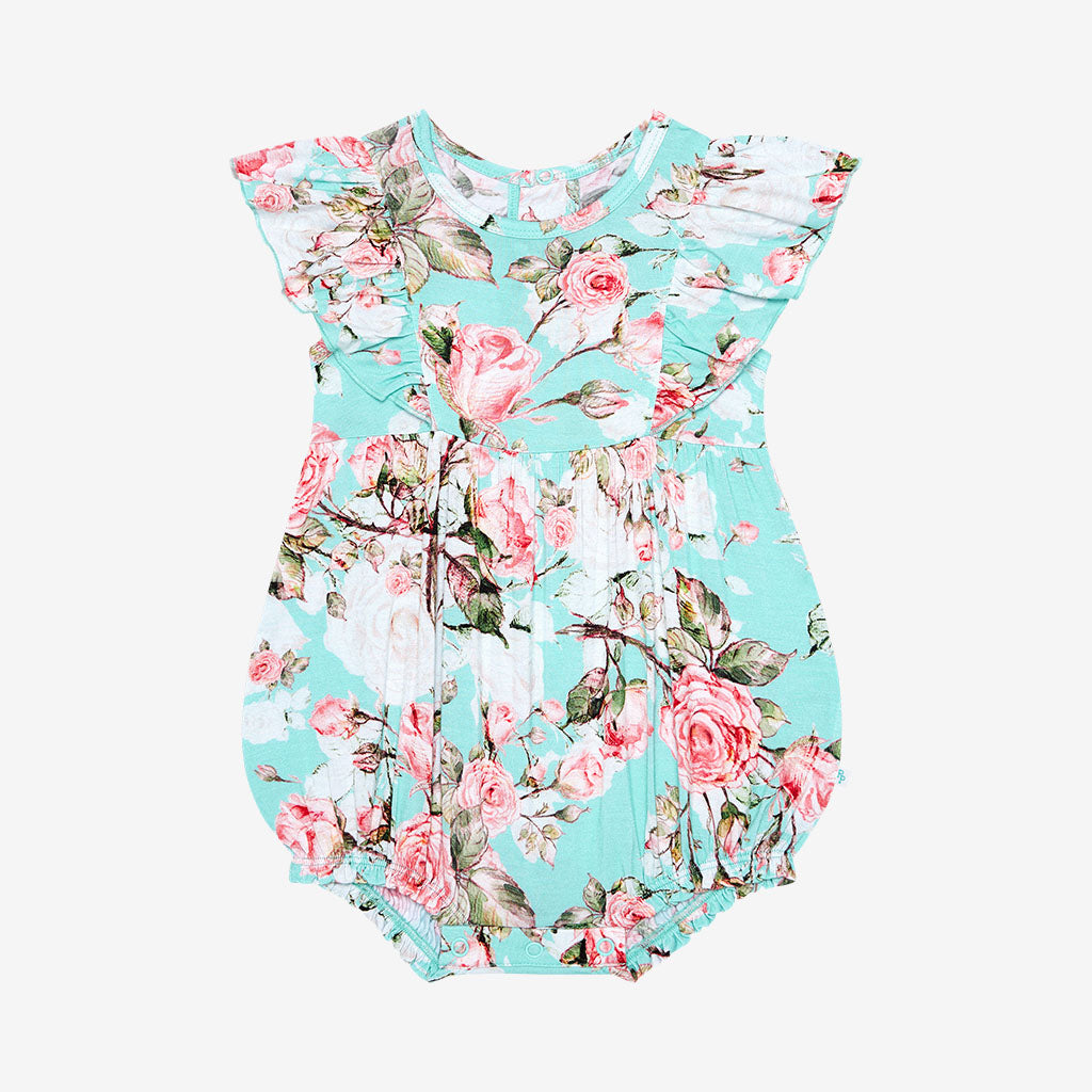 Spring Rose Bubble Romper