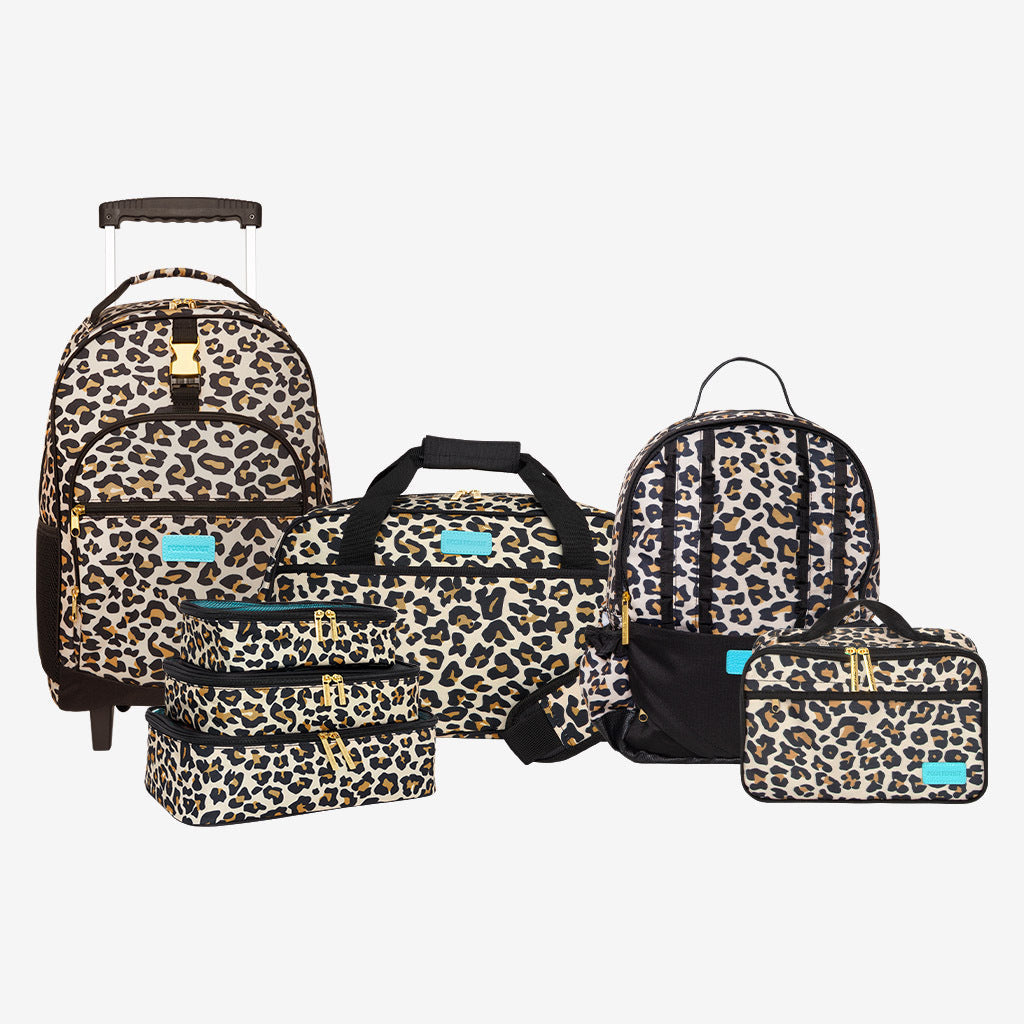 Lana Leopard Tan Deluxe Traveler's Bundle