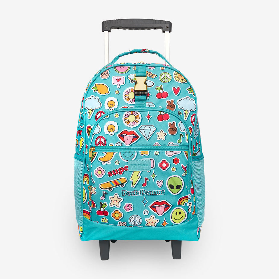 Sticker Medley Rolling Backpack