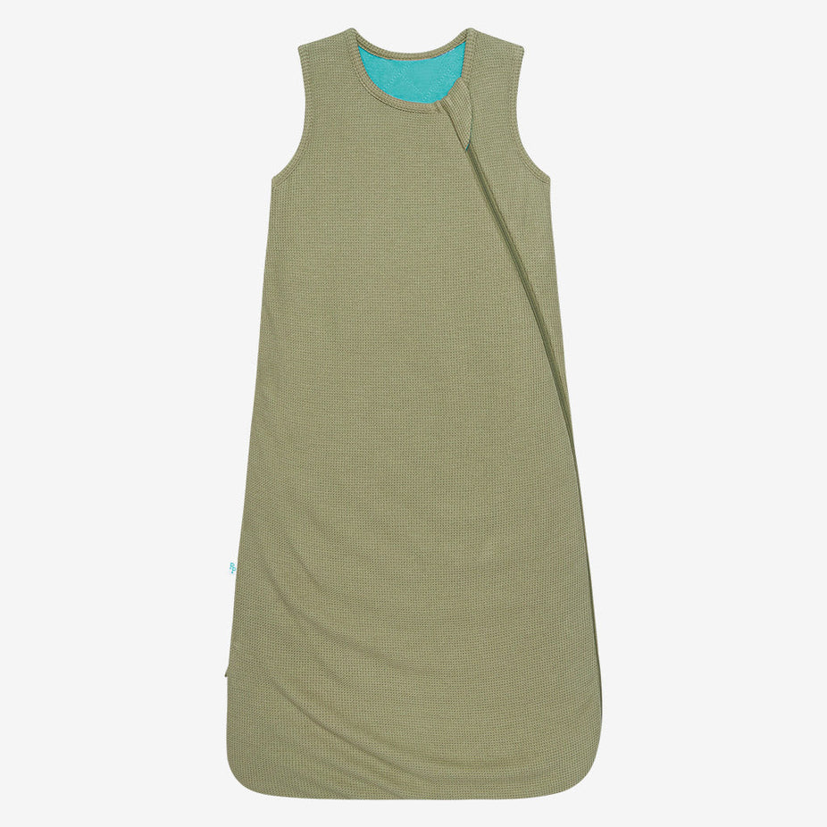 Olive Waffle Sleeveless Sleep Bag