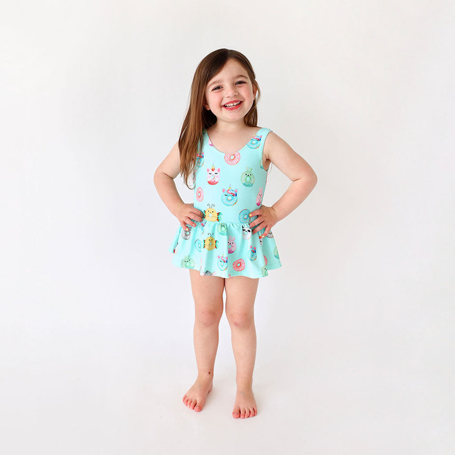 Donuts One Piece Twirl Skirt Swimsuit