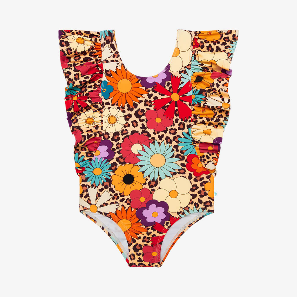 Moonbeam Flutter Sleeve One Piece Swimsuit