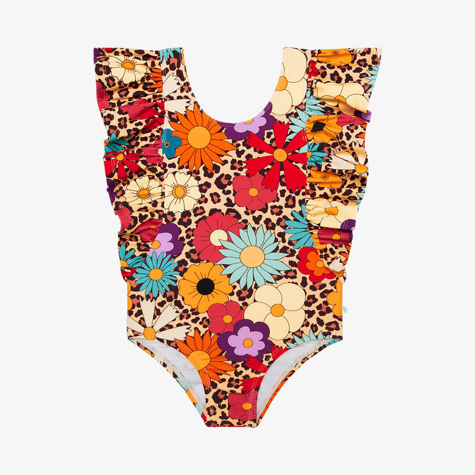 Moonbeam Flutter Sleeve One Piece Swimsuit
