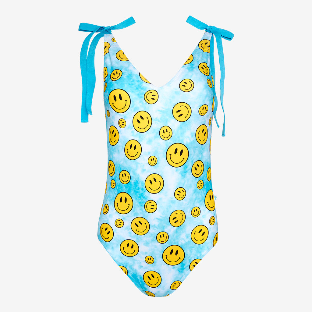Happy Tie Dye Women's One Piece Swimsuit