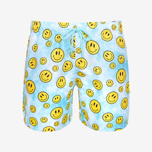 Happy Tie Dye Men's Swim Trunks