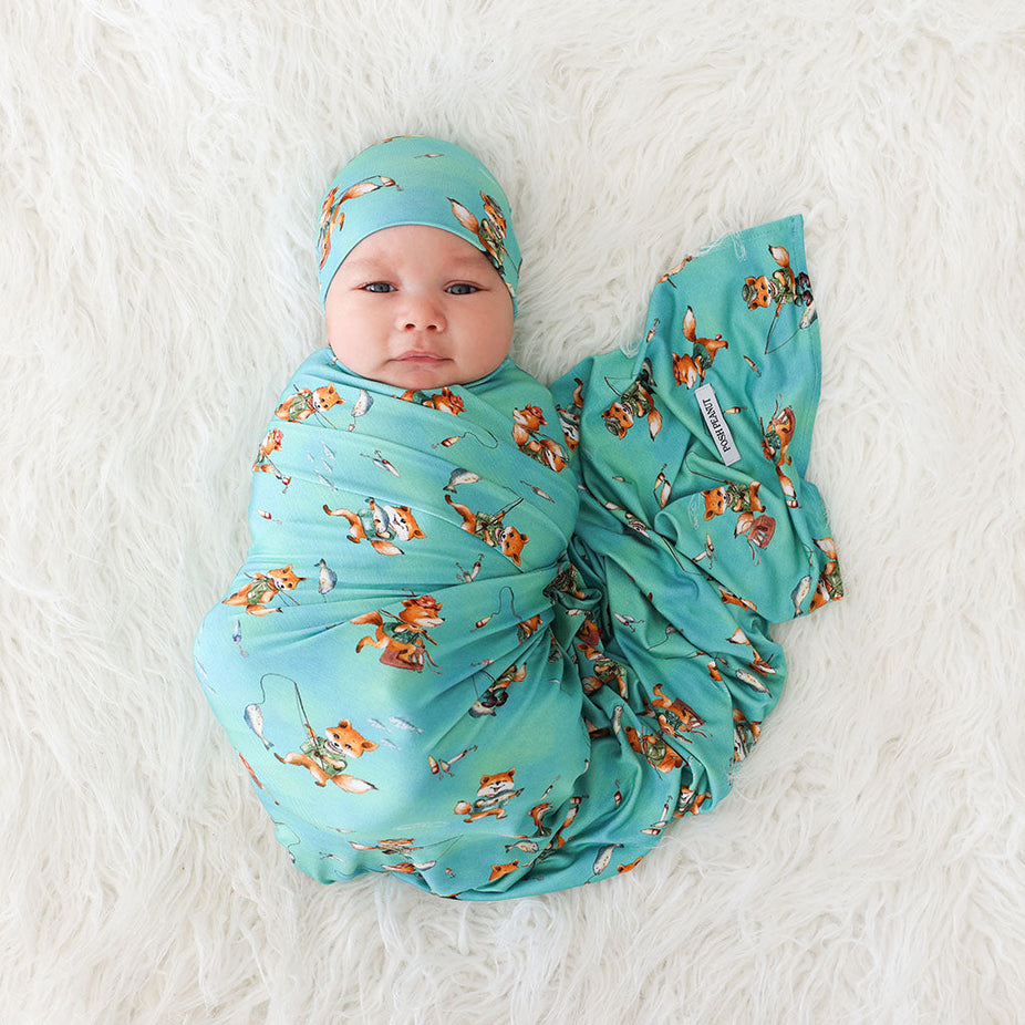 Arlo Swaddle Beanie Set