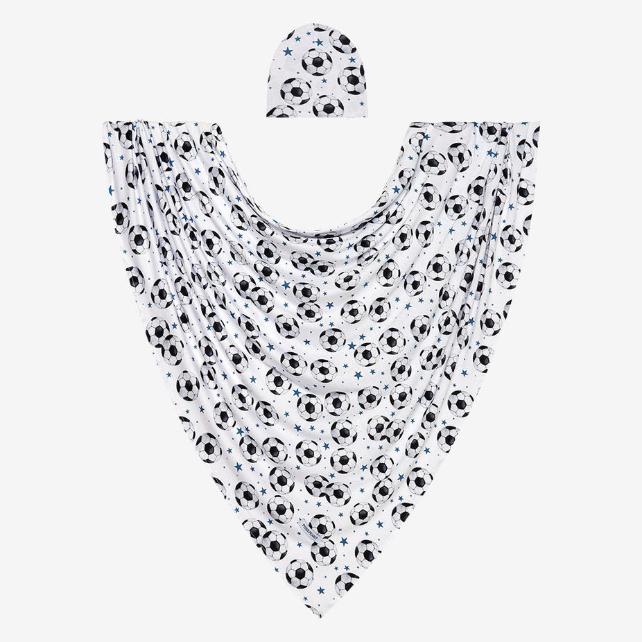 Cross Swaddle Beanie Set