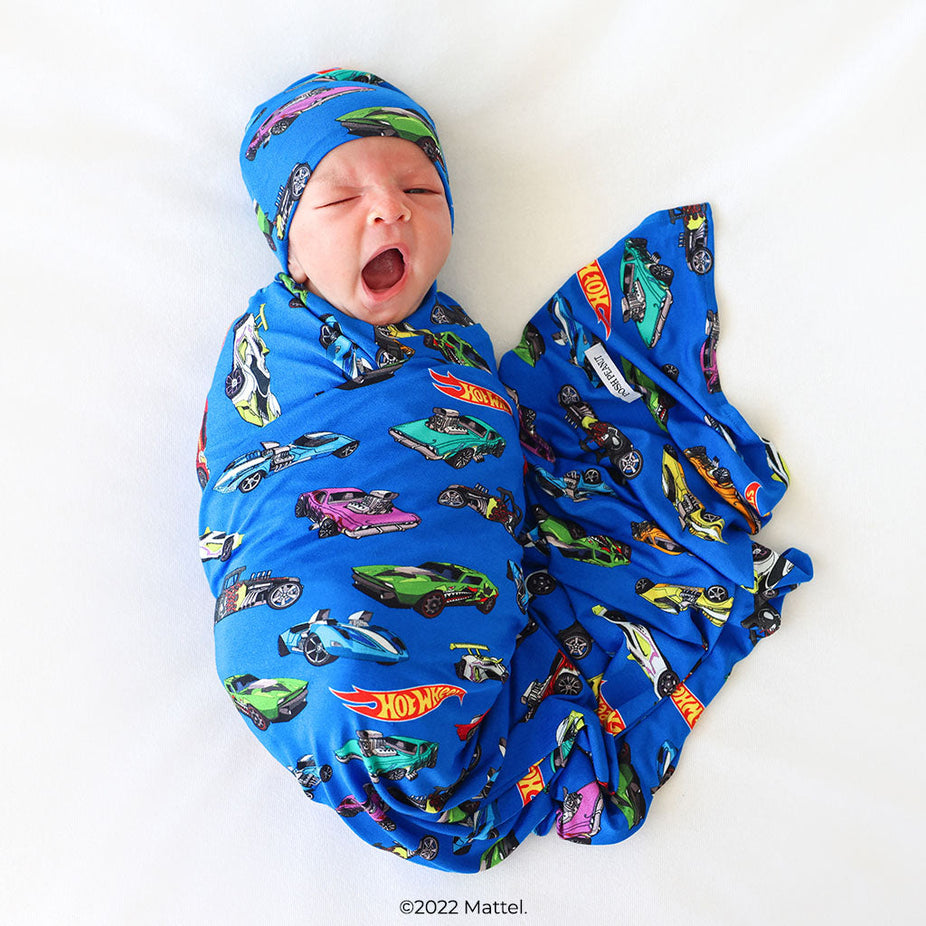 Hot Wheels™ Swaddle Beanie Set