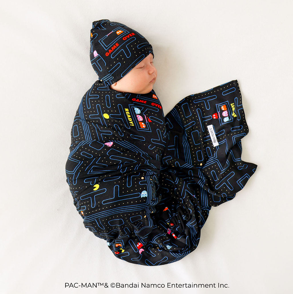 PAC-MAN™ Maze Swaddle Beanie Set