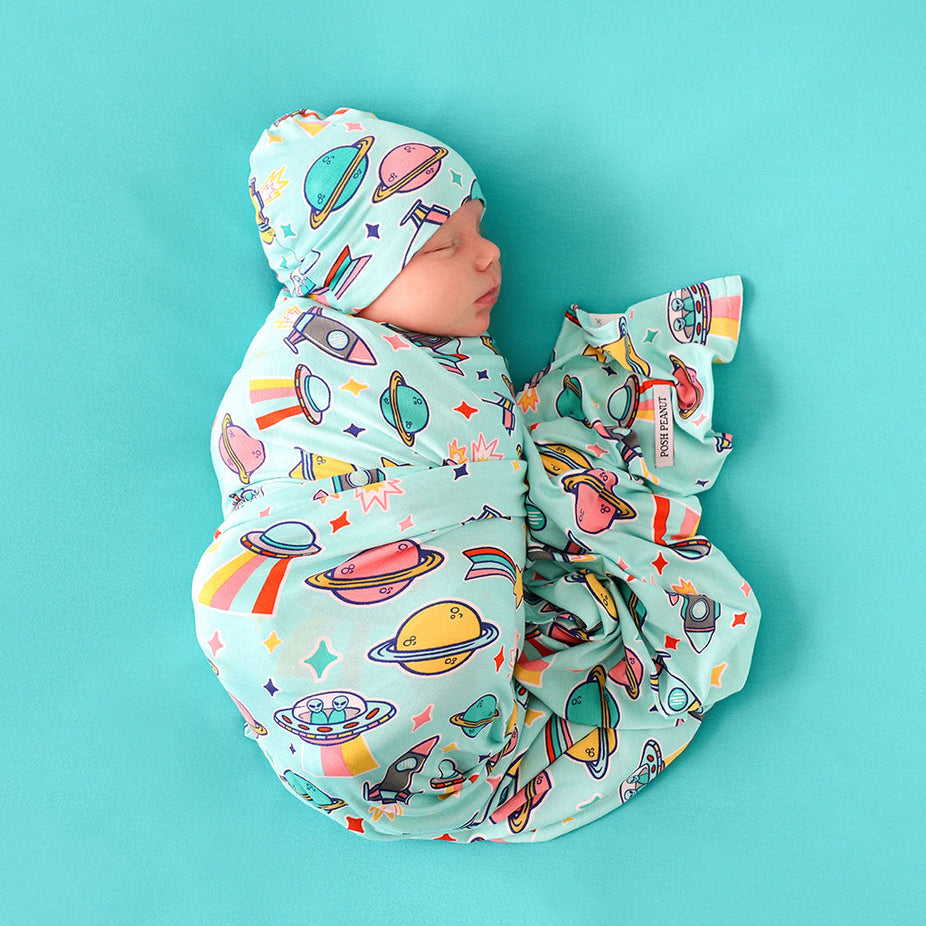 UFO Swaddle Beanie Set