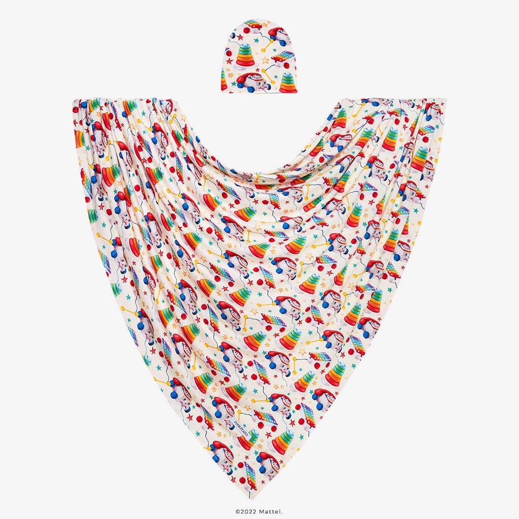 Vintage Fisher-Price™ Swaddle Beanie Set