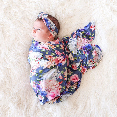 Blanche Swaddle Headband Set