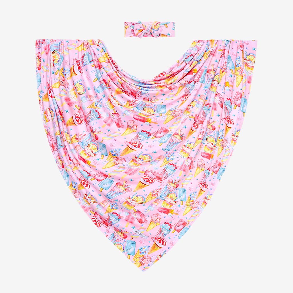 Priscilla Swaddle Headband Set