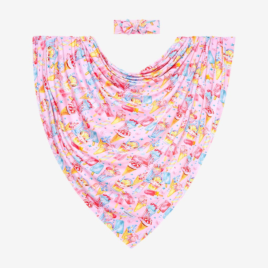 Priscilla Swaddle Headband Set