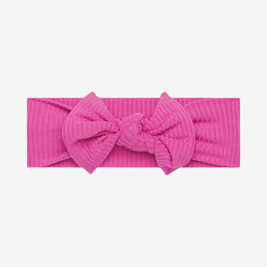 Posh Violet Ribbed Headwrap