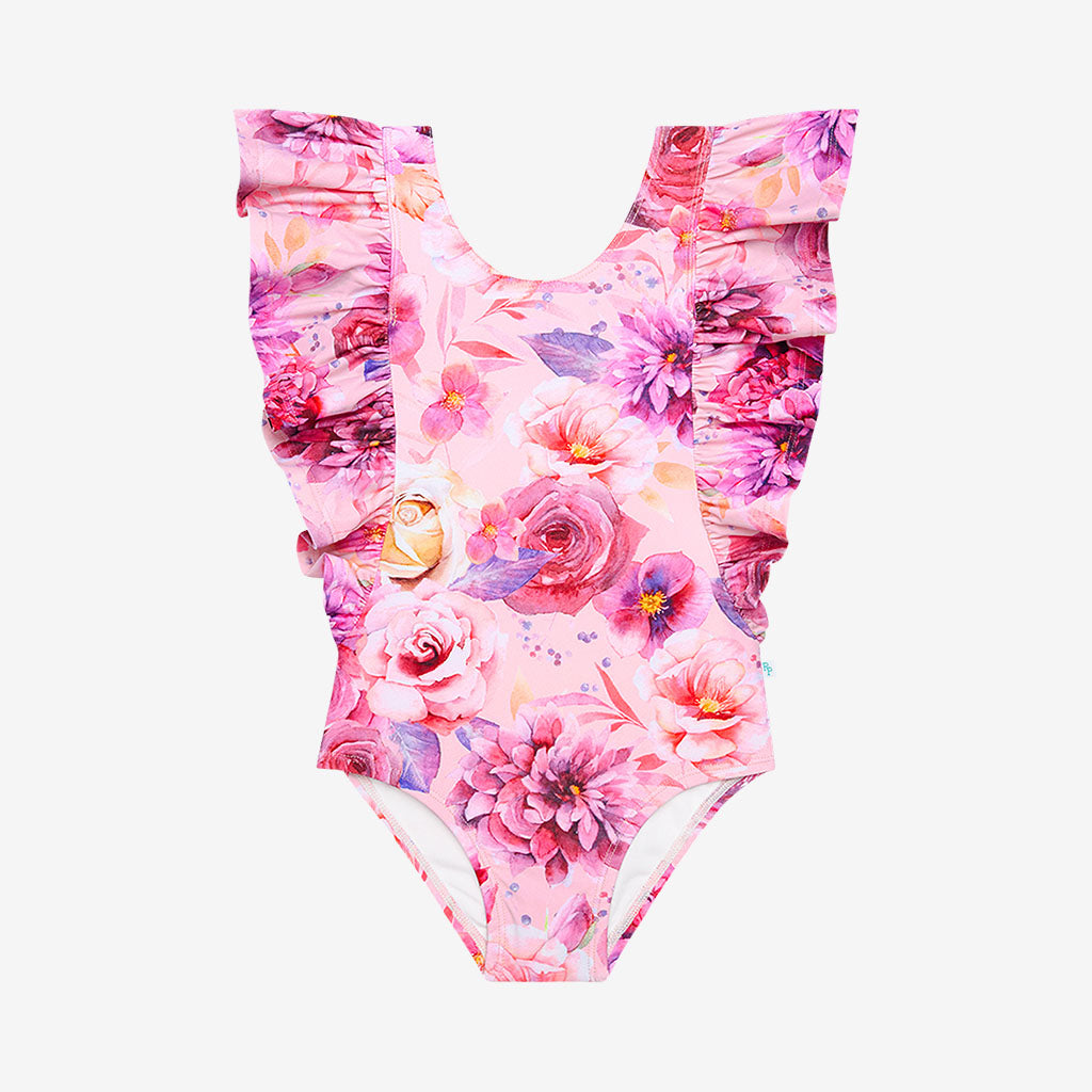 Amira Flutter Sleeve One Piece Swimsuit