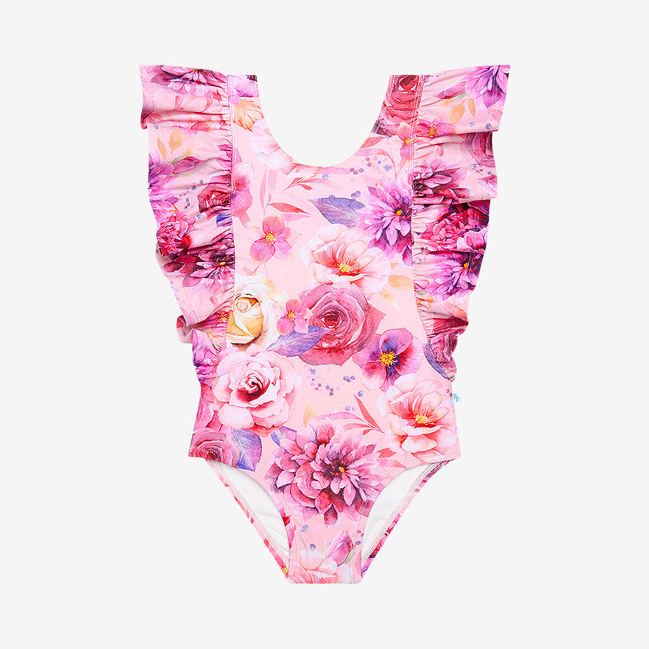 Amira Flutter Sleeve One Piece Swimsuit