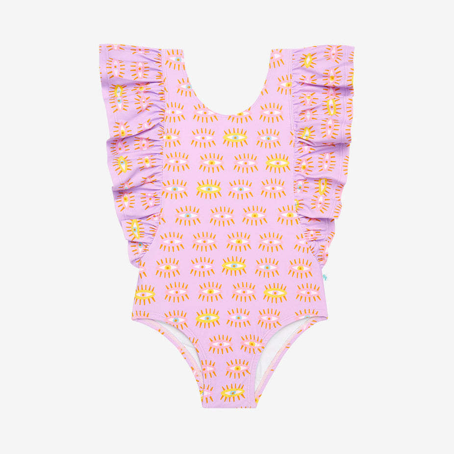 Cleo Flutter Sleeve One Piece Swimsuit