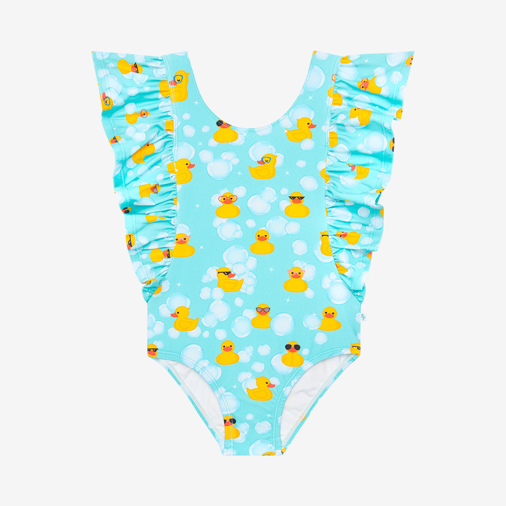 Ducky Flutter Sleeve One Piece Swimsuit