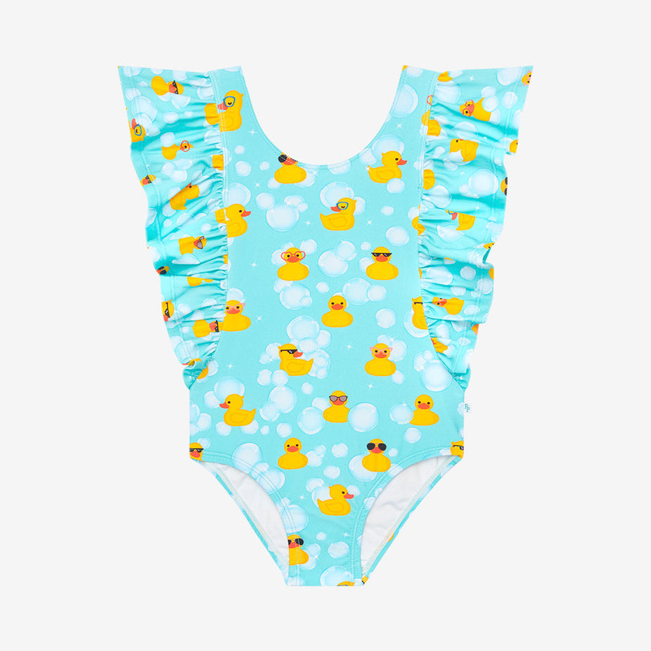 Ducky Flutter Sleeve One Piece Swimsuit