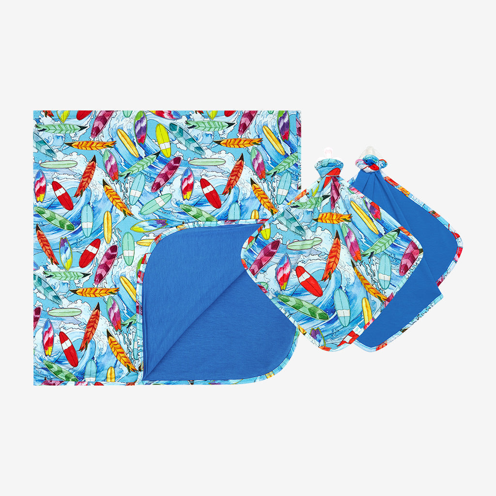 Wave & Deep Sea Blue Patoo™ Lovey Set