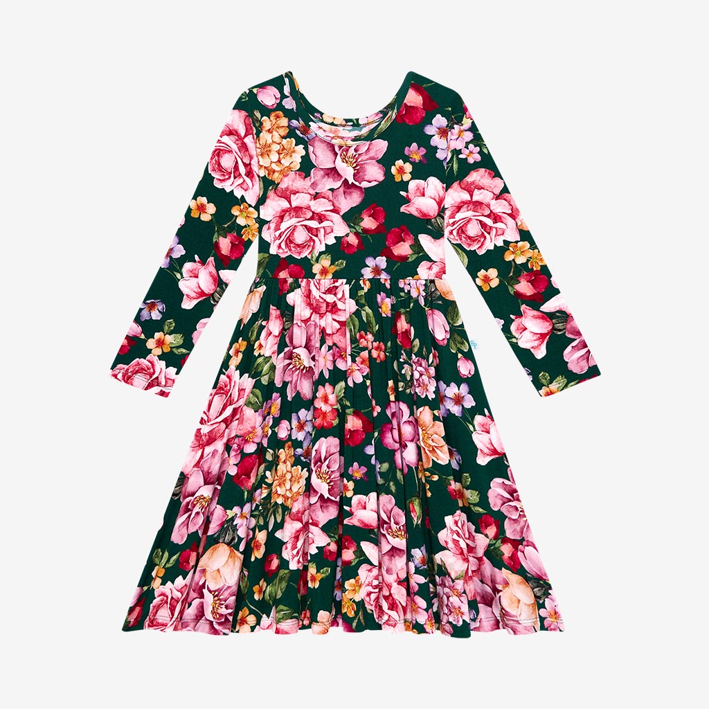 Arsine Long Sleeve Twirl Dress