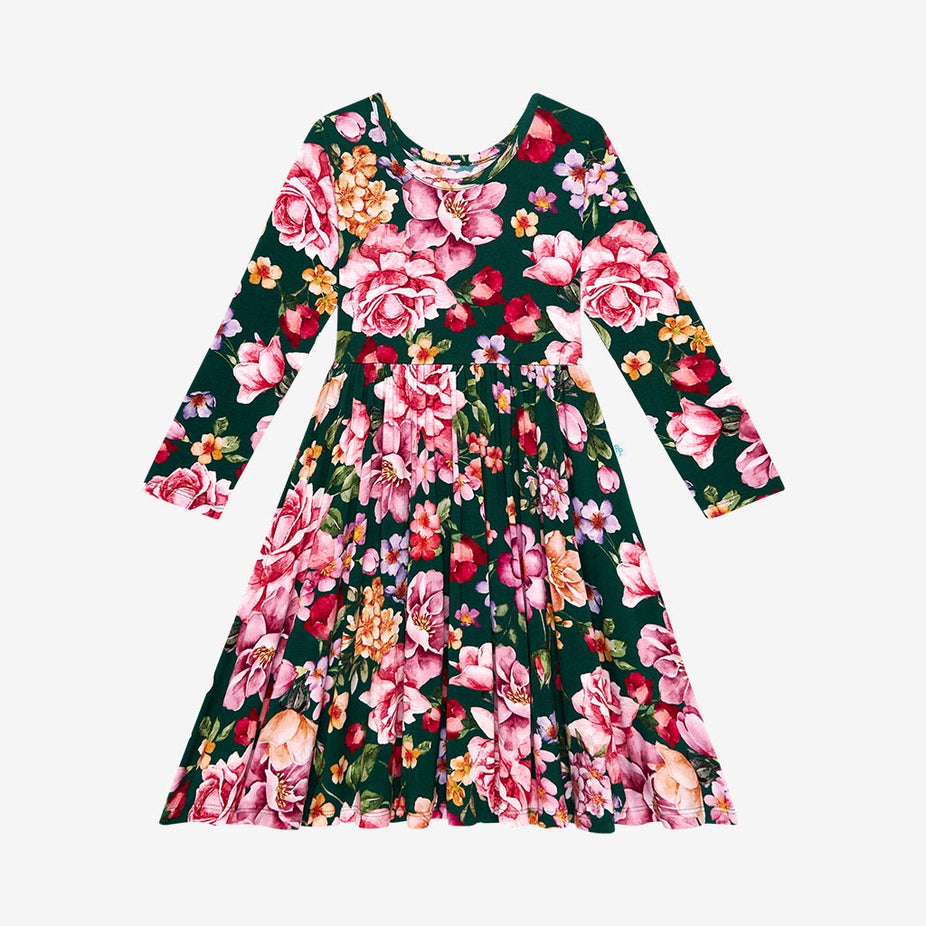 Arsine Long Sleeve Twirl Dress