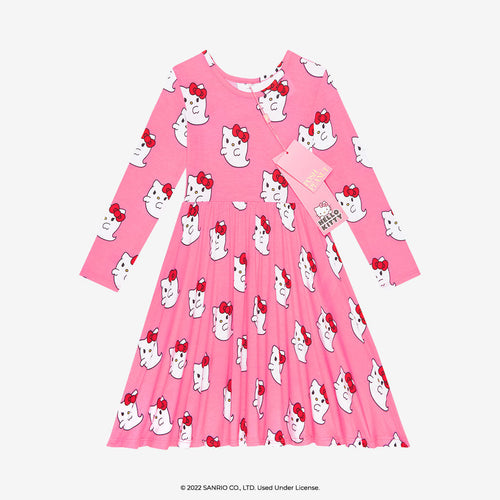 Hello Kitty® Ghost Long Sleeve Twirl Dress