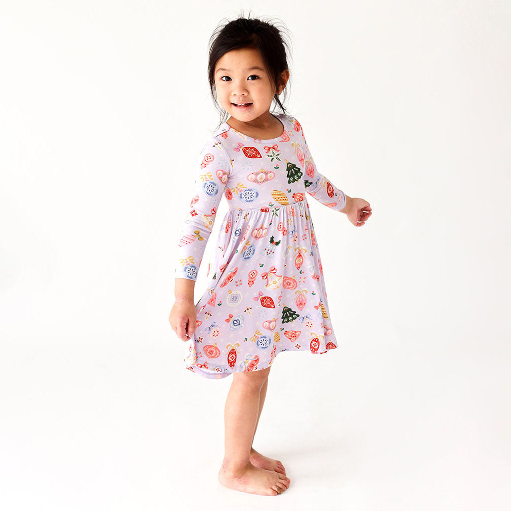 Holly Long Sleeve Twirl Dress