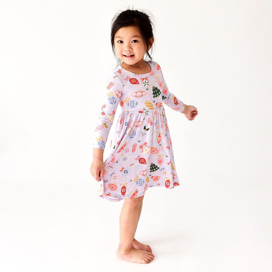 Holly Long Sleeve Twirl Dress