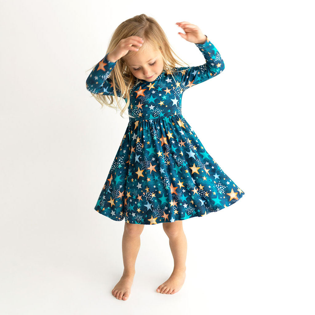 Rogan Long Sleeve Twirl Dress