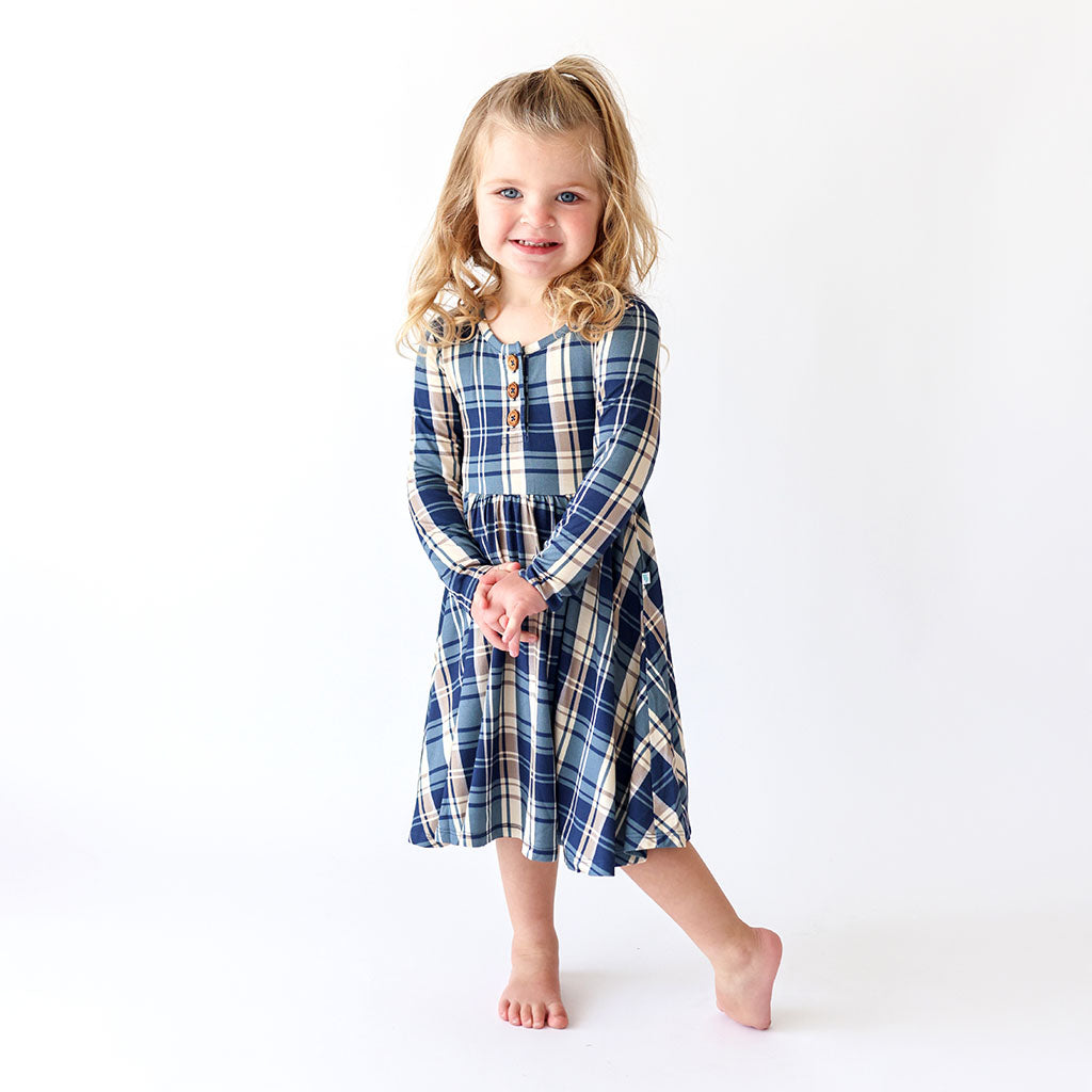 Joseph Long Sleeve Henley Twirl Dress