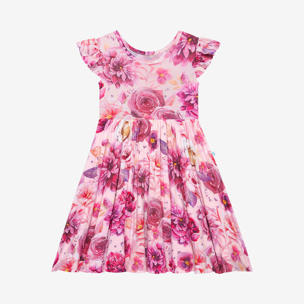 Amira Ruffled Cap Sleeve Twirl Dress