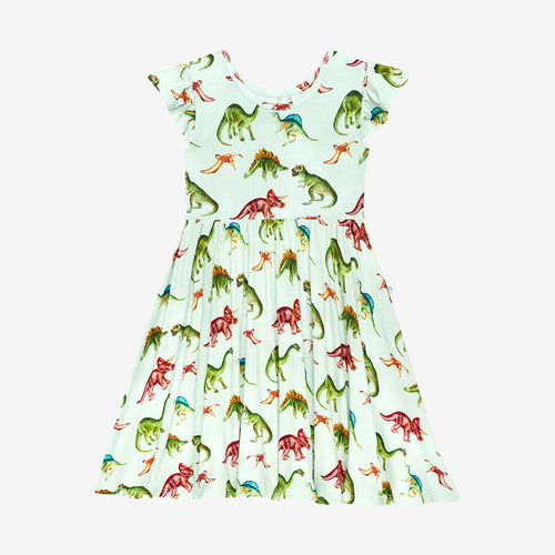 Buddy Ruffled Cap Sleeve Twirl Dress